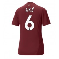 Camisa de Futebol Manchester City Nathan Ake #6 Equipamento Alternativo Mulheres 2024-25 Manga Curta